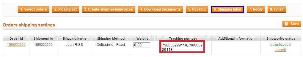 erp shipworks tracking