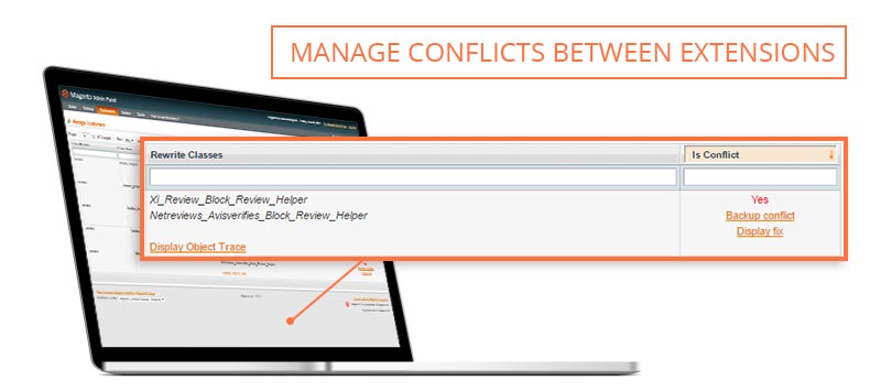 Screen Magento conflict