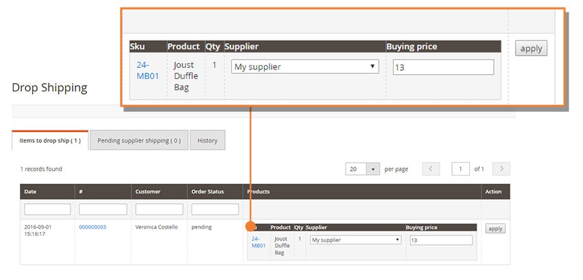 Screen Drop Shipping M2 Setting